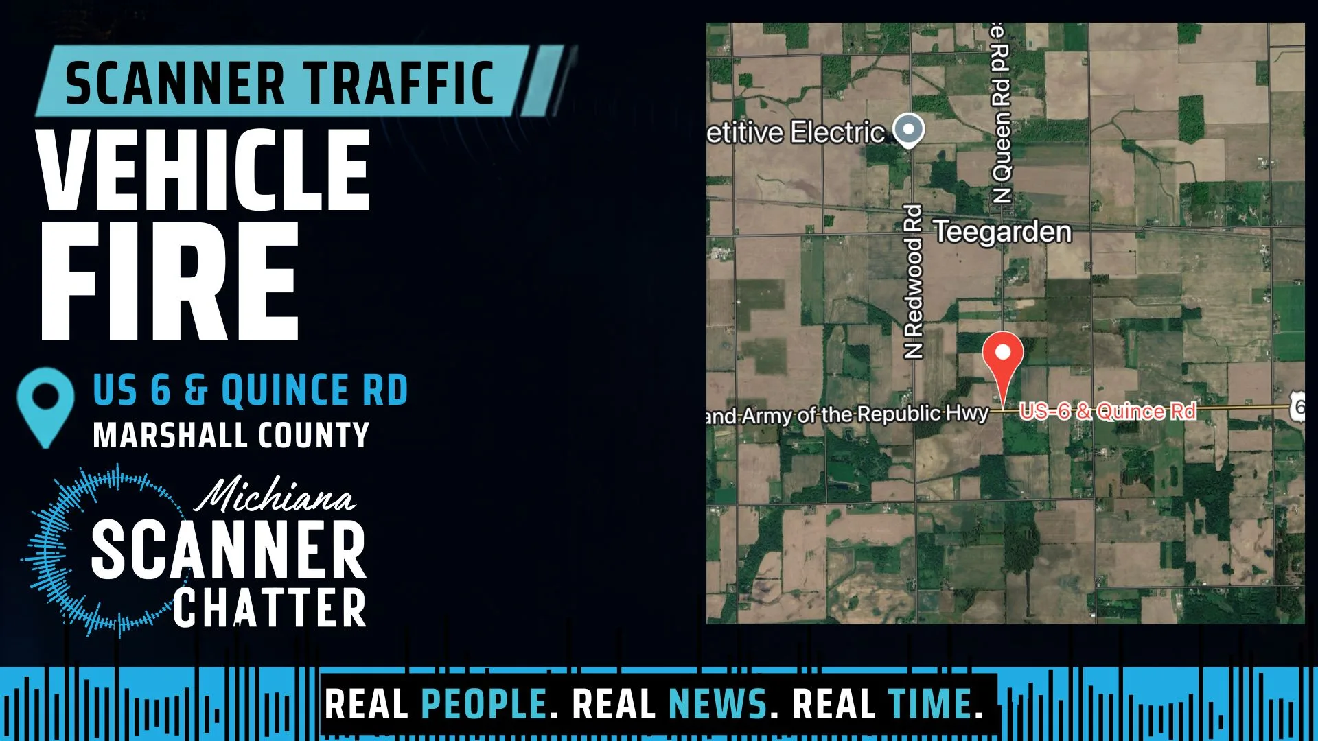 Location map for Vehicle Fire