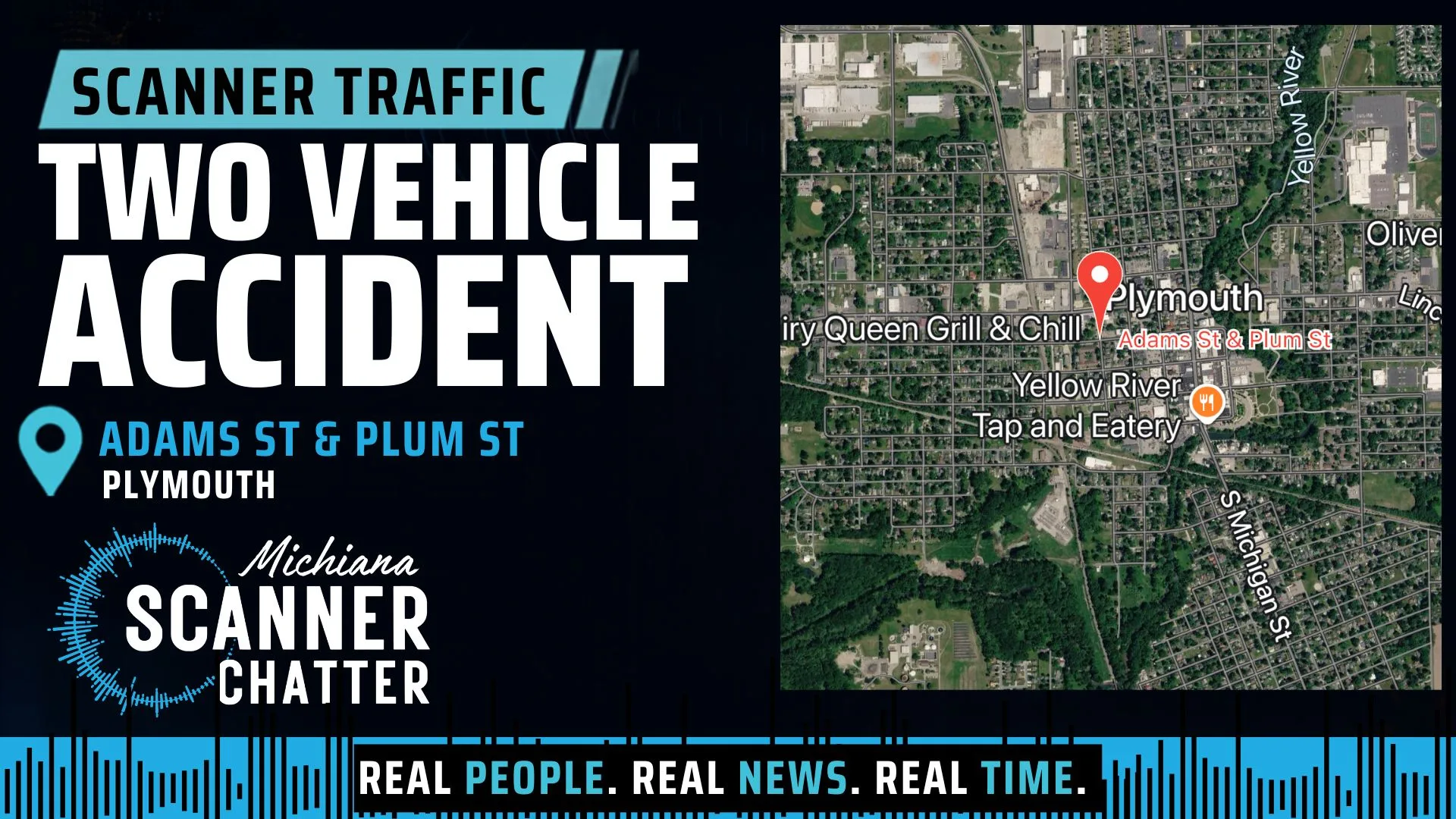 Location map for Two Vehicle Accident