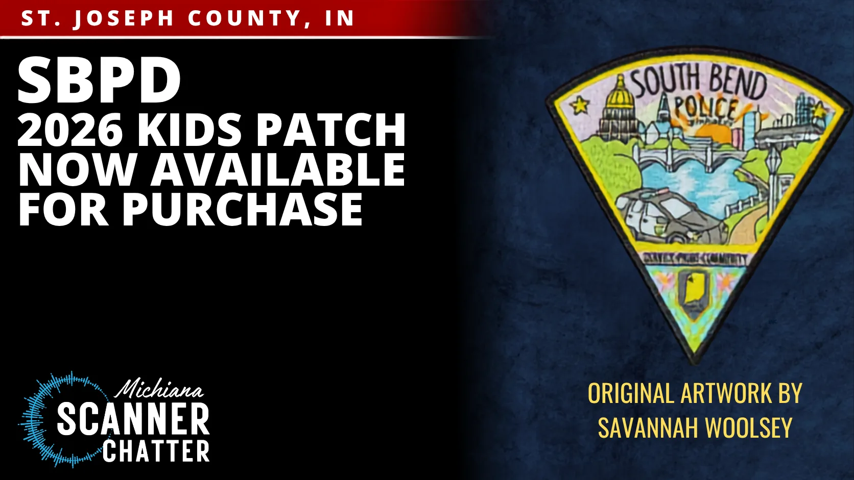 SBPD 2026 Kids Patch Now Available for Purchase