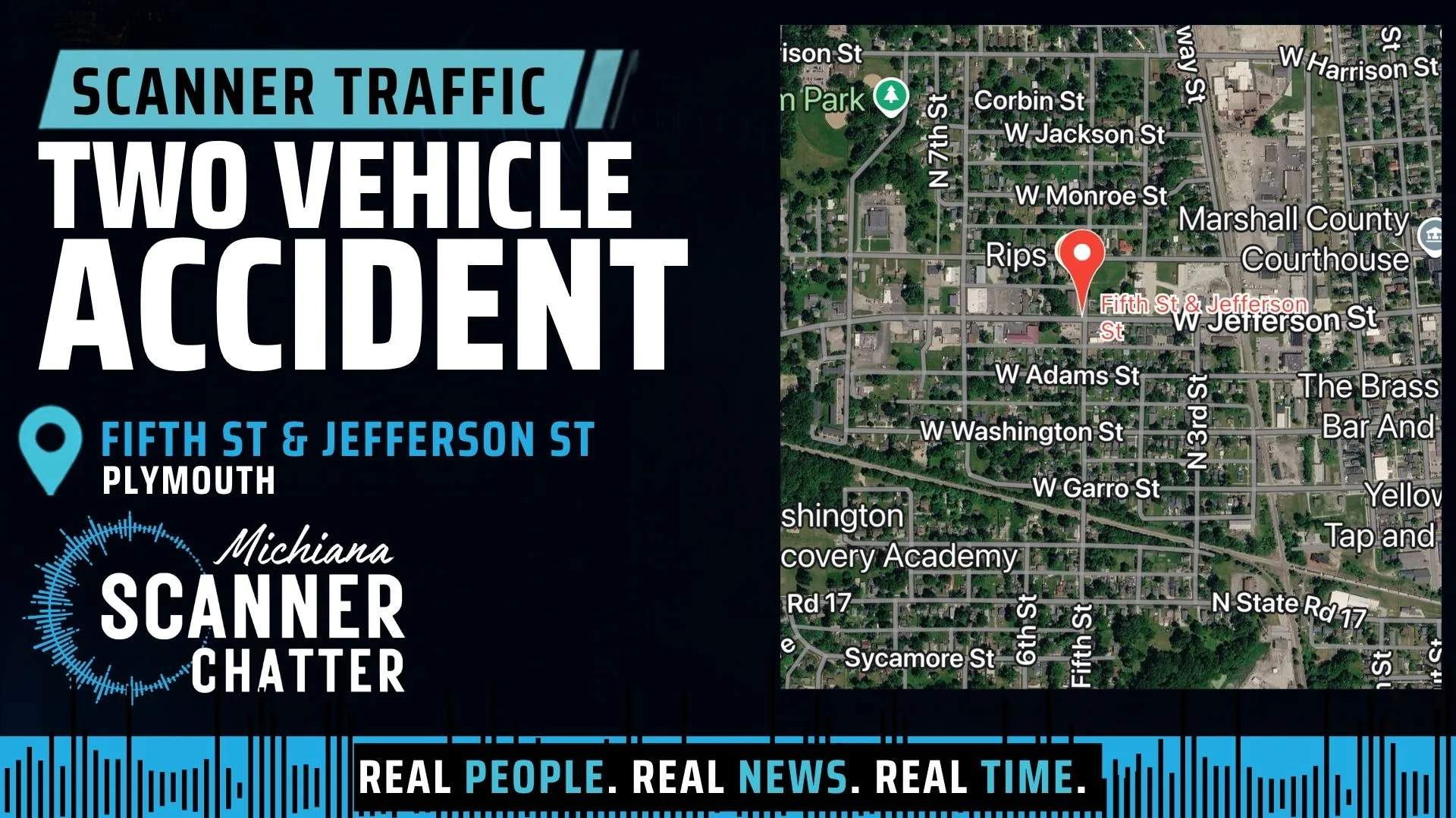 Location map for Two Vehicle Accident