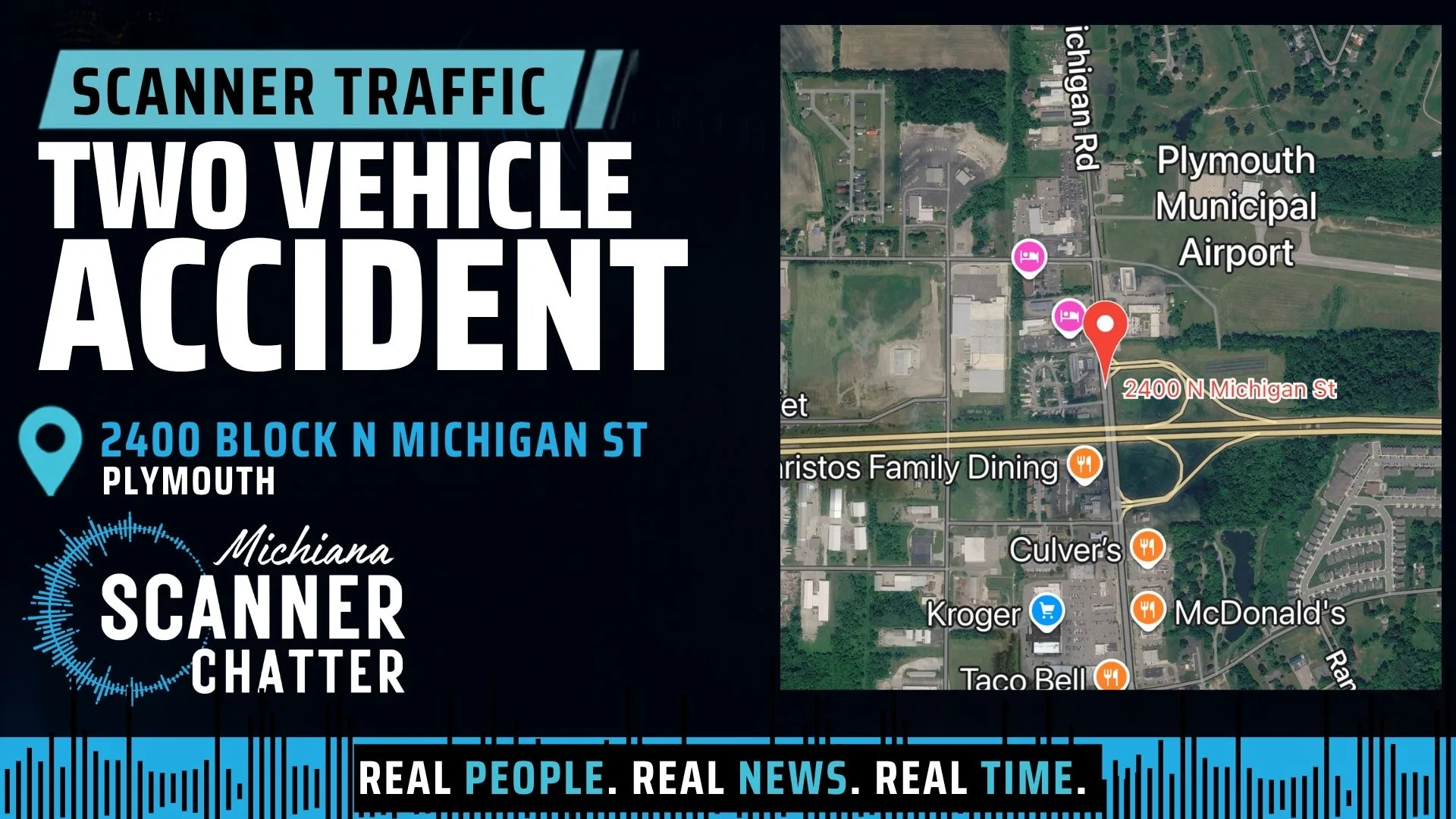 Location map for Two Vehicle Accident