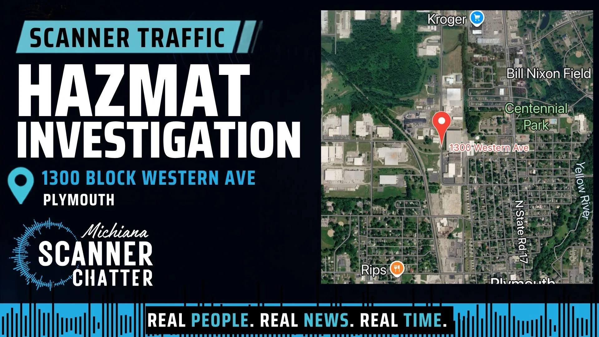 Location map for HAZMAT Investigation - Natural Gas Leak