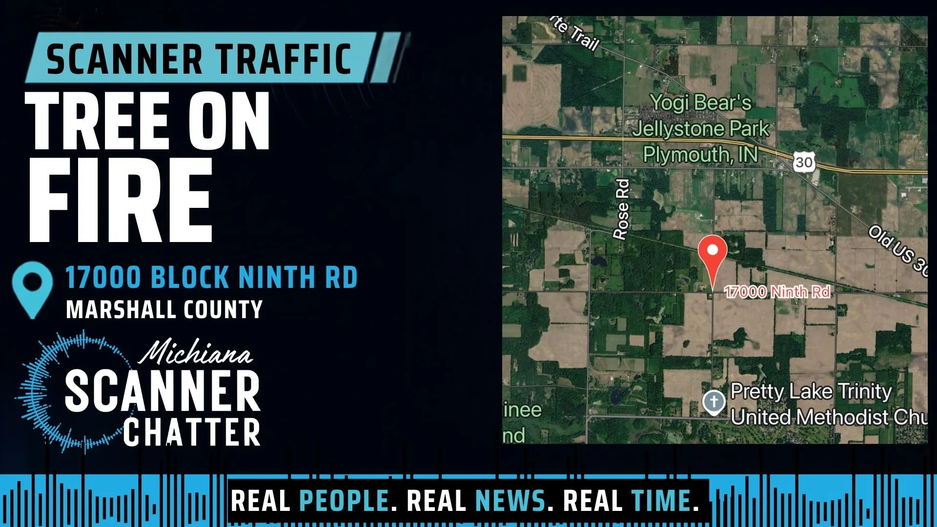Location map for Tree on Fire