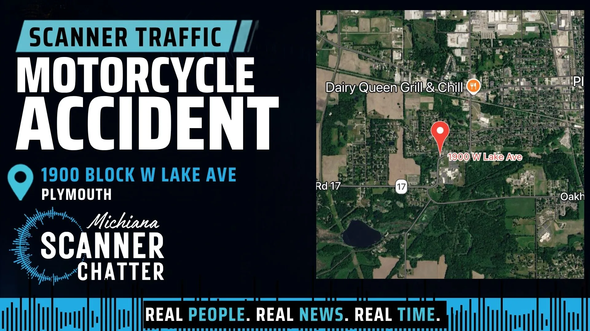 Location map for Motorcycle Accident