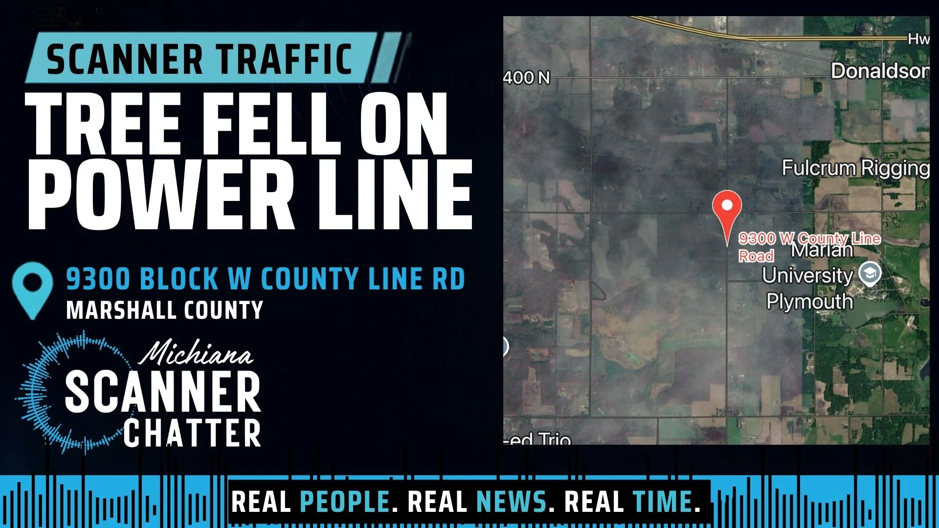 Location map for Tree Fell on Power Line