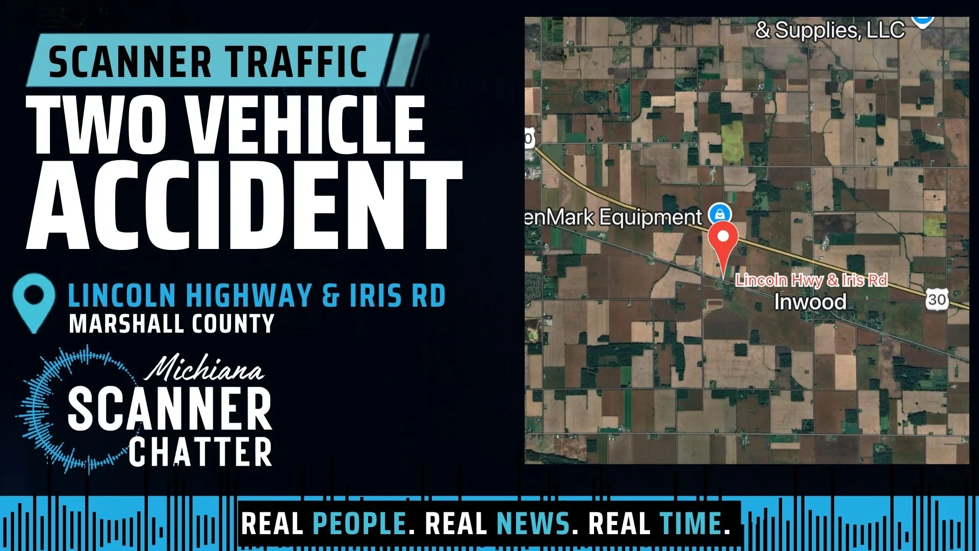 Location map for Two Vehicle Accident