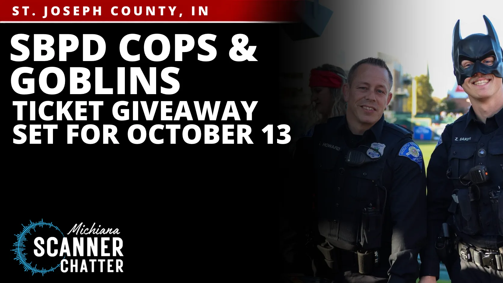 SBPD Cops & Goblins Ticket Giveaway Set for October 13