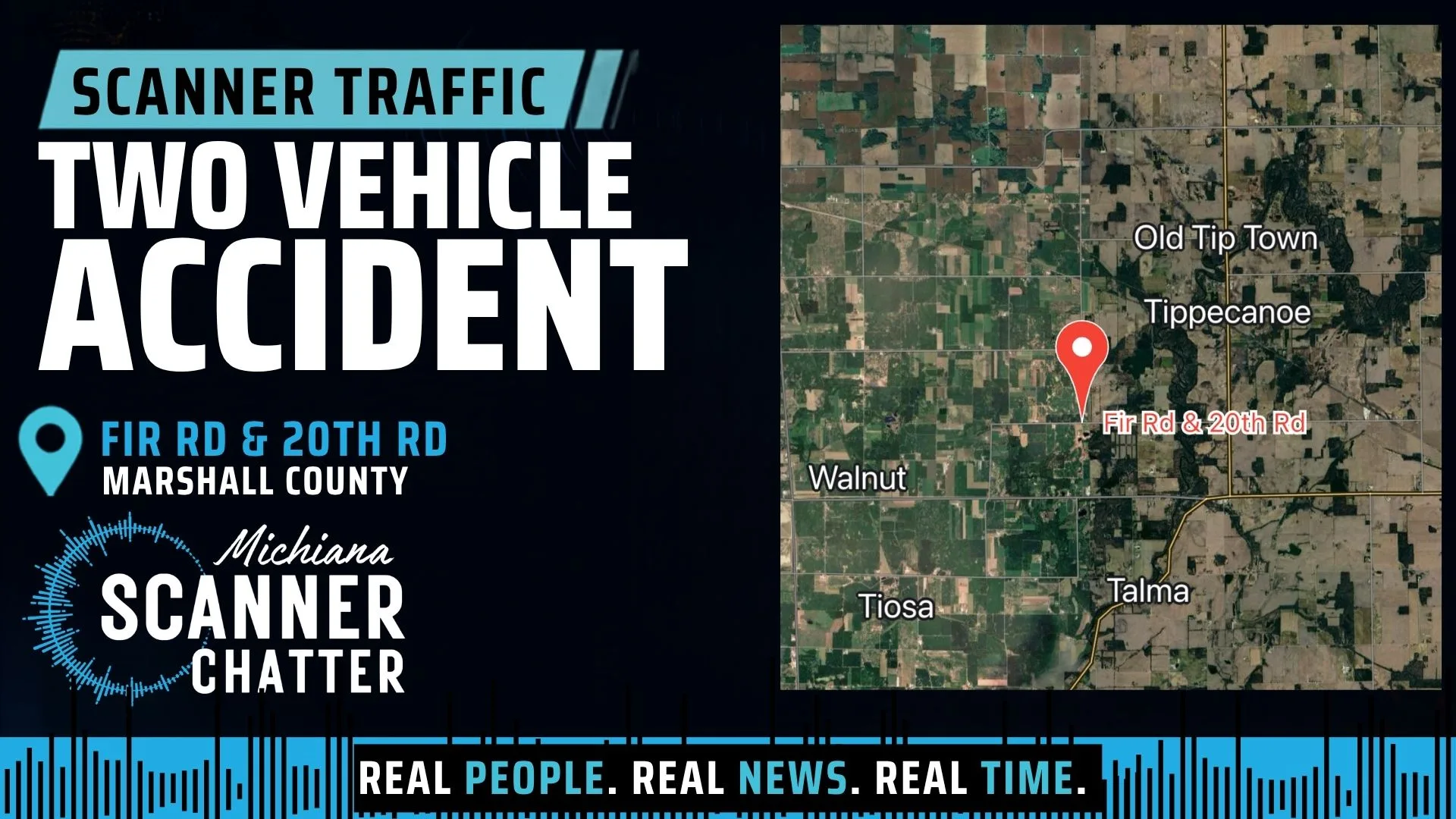 Location map for Two Vehicle Accident