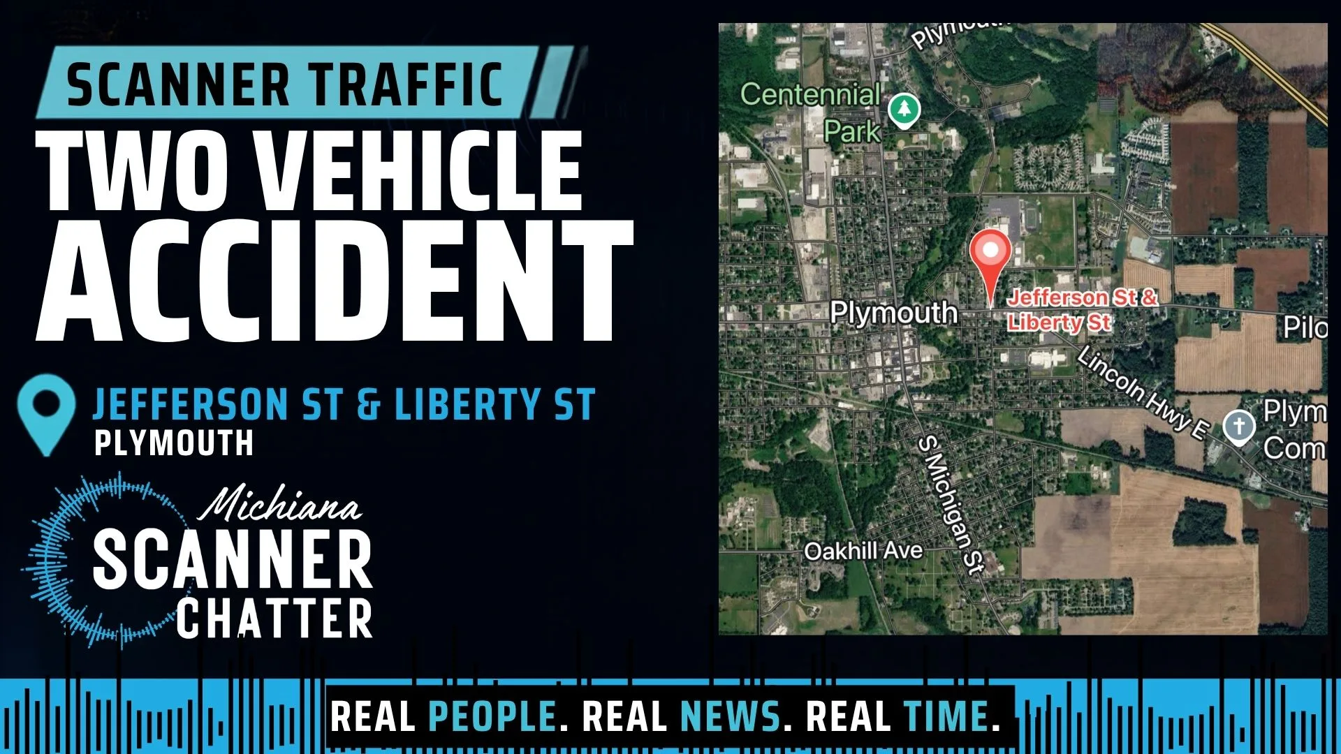 Location map for Two Vehicle Accident