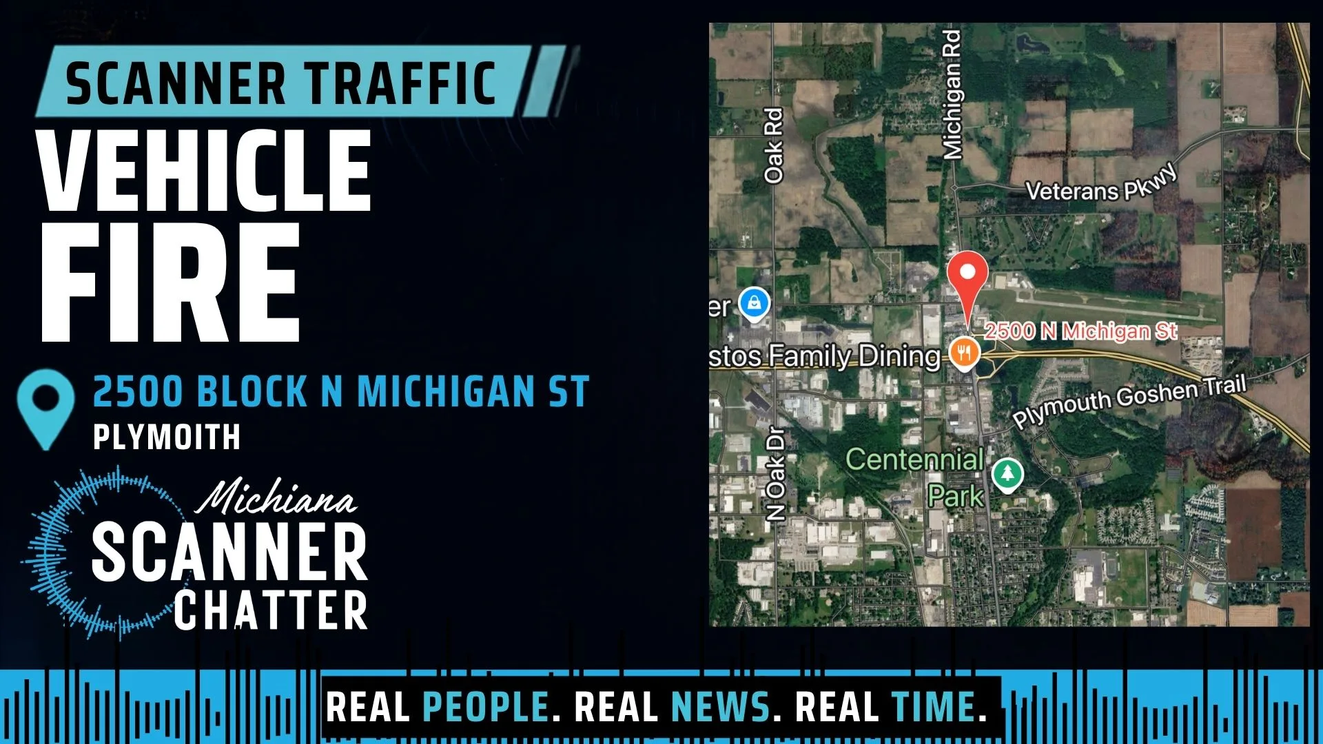 Location map for Vehicle Fire