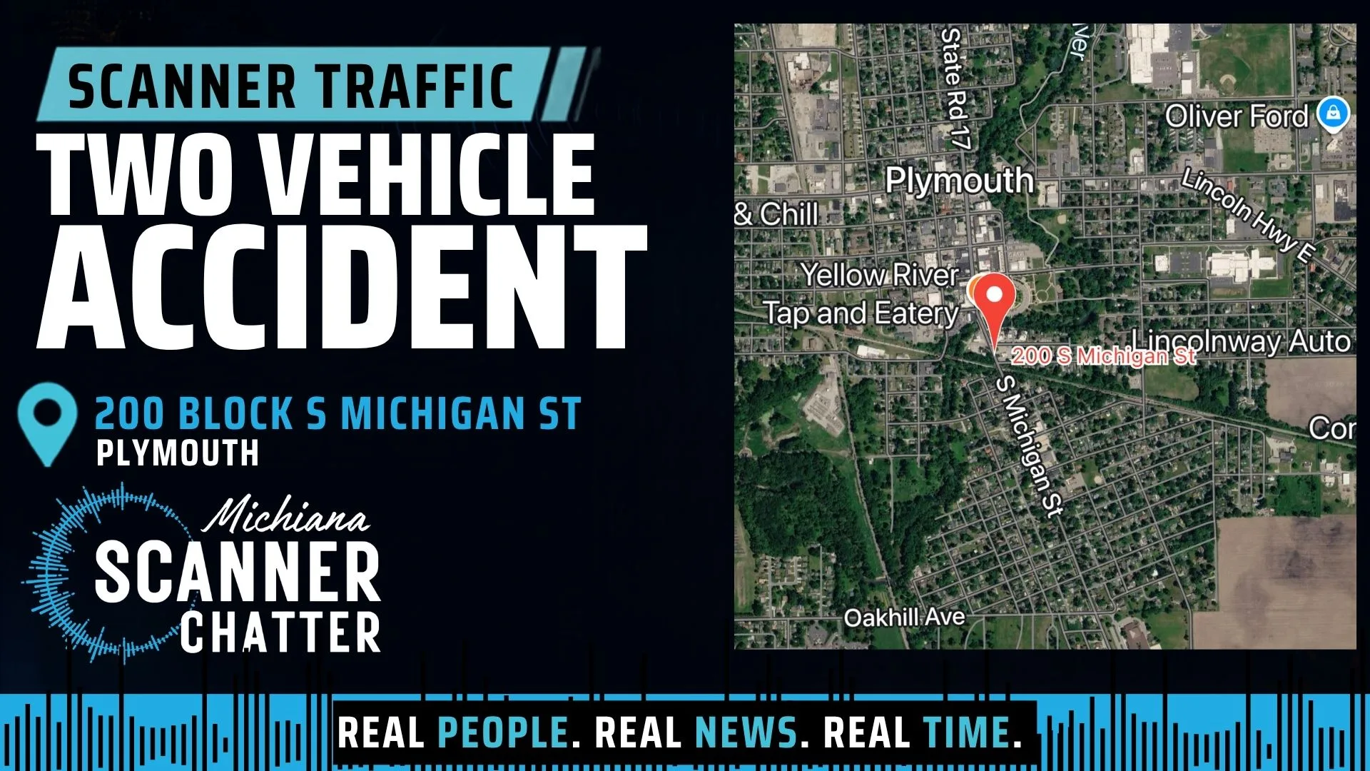 Location map for Two Vehicle Accident