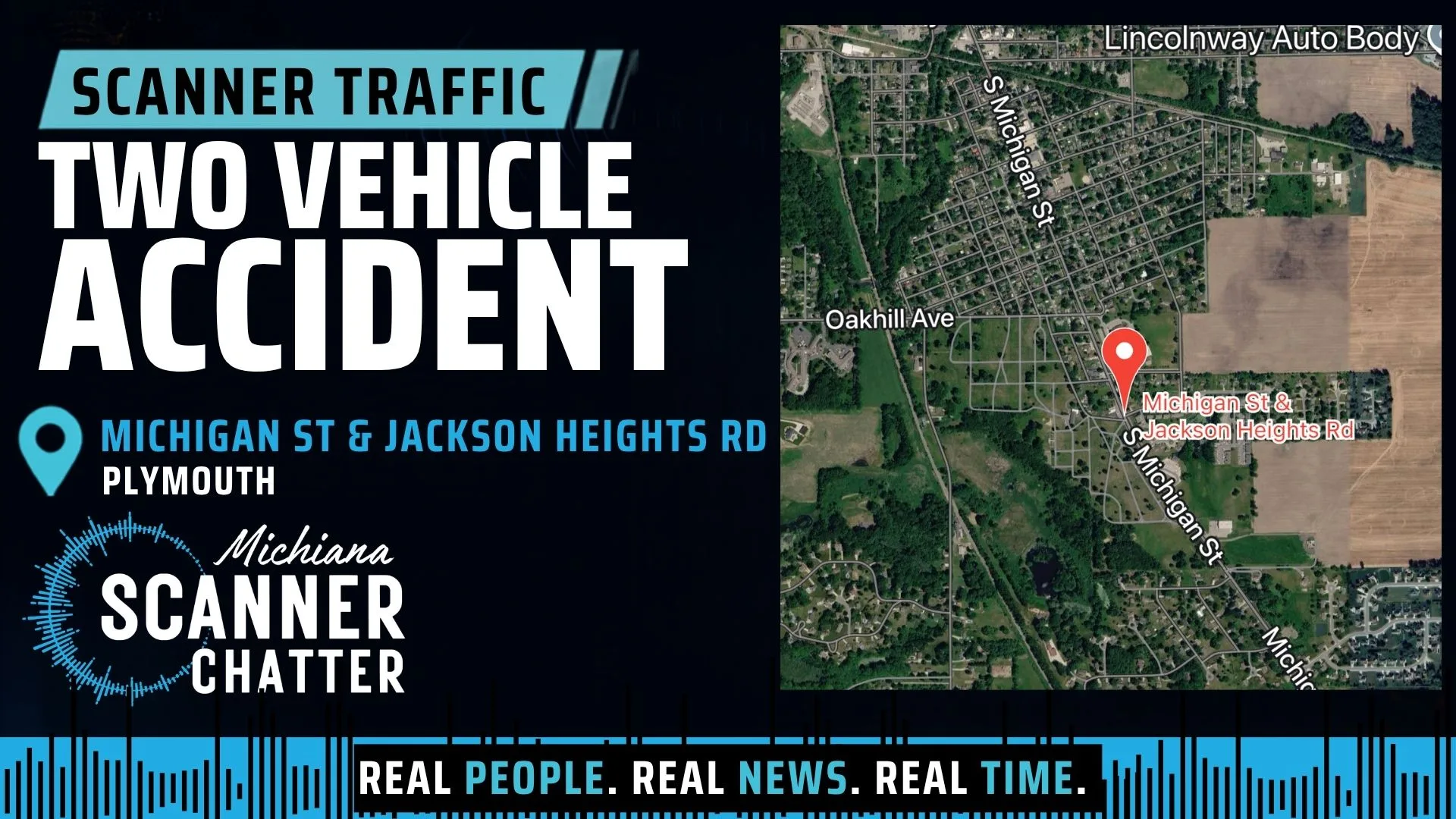 Location map for Two Vehicle Accident