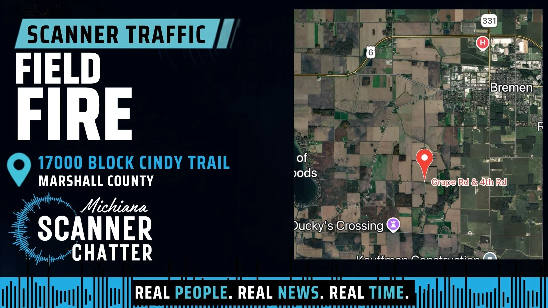 Location map for Field Fire